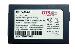 GTS HHP6500-LI Replacement Battery for Mobile Handheld Computers