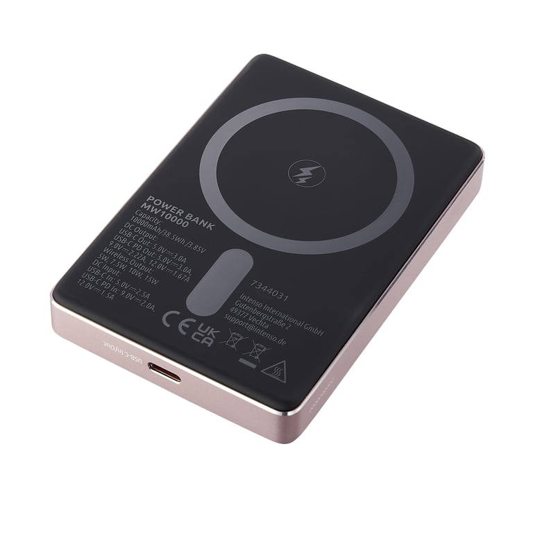 фото Зовнішній акумулятор (павербанк) Intenso MW10000 10000 mAh Rose (7344033)