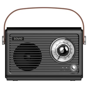 Savio RS-01 Radio, tragbar, analog, schwarz
