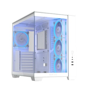 ASUS A32 Plus TG ARGB White Midi Tower Biały