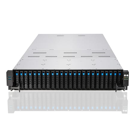 ASUS RS720-E11-RS24U Intel C741 Rack (2U) Czarny, Srebrny