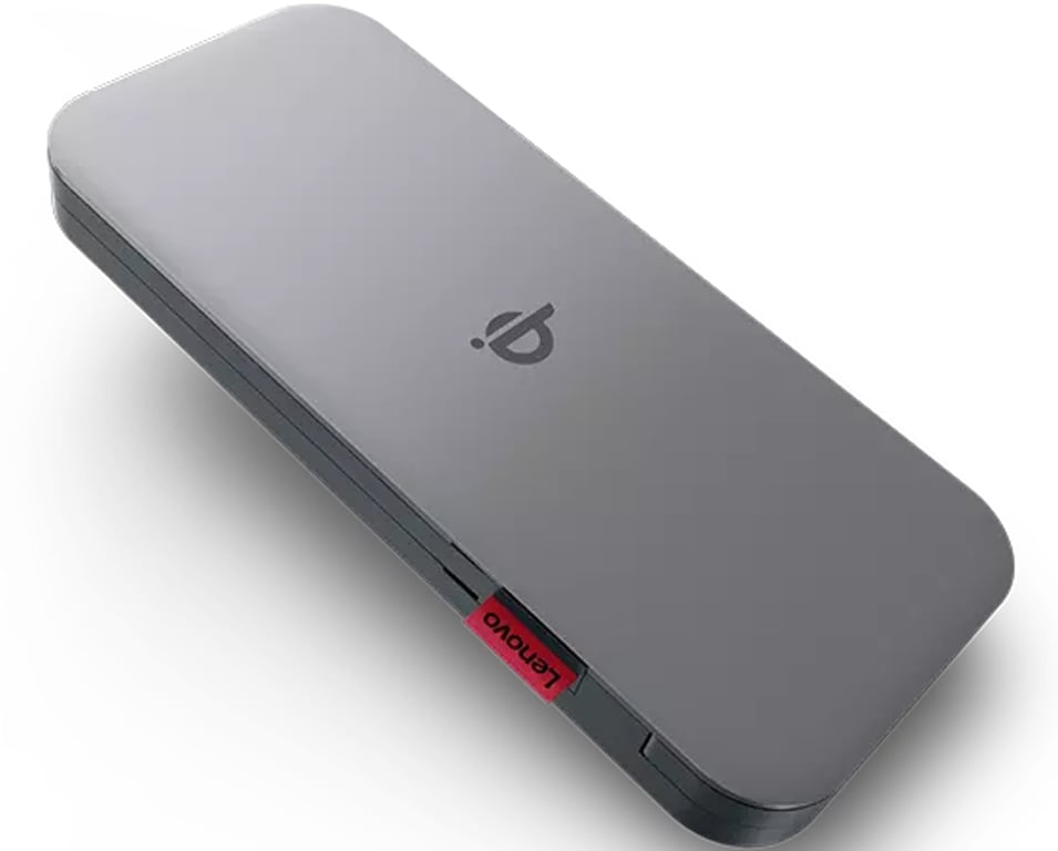 Lenovo GO Litowo-polimerowy (LiPo) 10000 mAh Bezprzewodowe ładowanie Szary