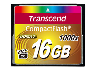 Transcend CompactFlash-Karte 1000x 16 GB MLC-CompactFlash-Speicherkarte