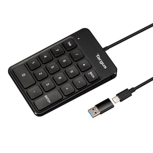 Targus AKP13GL numeriskt tangentbord, universellt USB, svart