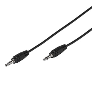 Vivanco 3,5 mm, 1 m ljudkabel, svart