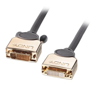 Lindy 37152 kabel DVI 5 m DVI-D Czarny, Złoto