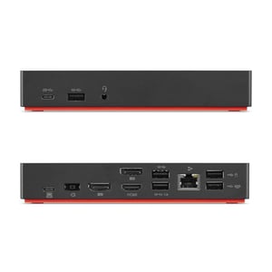 Origin Storage 40AF0135EU Docking Station USB 3.2 Gen 1 (3.1 Gen 1) Type-A + Type-C Dark Gray, Red