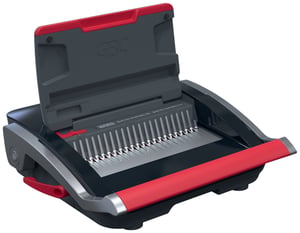 GBC CombBind CB25 Comb Binder, 390 sheets. Black, Red
