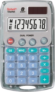 Rebell Starlet Pocket Calculator Basic Calculator Transparent