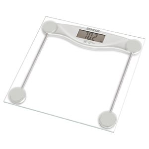 Sencor SBS 113SL Waage, rechteckig, transparent, elektronische Personenwaage