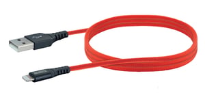 Schwaiger LPRO410 501 kabel do telefonu Czerwony 1,2 m USB A Lightning