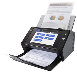 Fujitsu N7100 ADF Scanner, 600 x 600 DPI, A4, Black