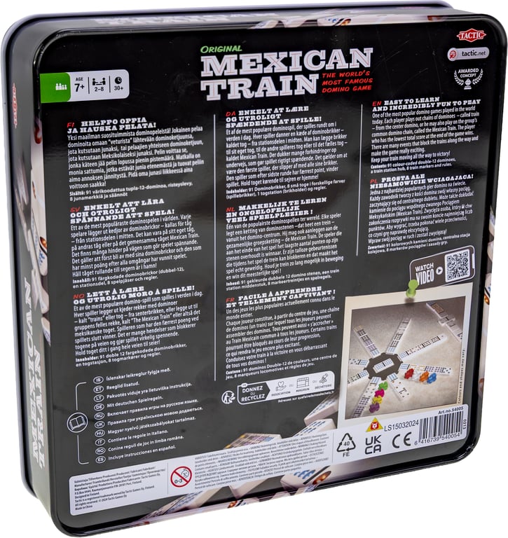 Tactic Mexican Train Tin Box