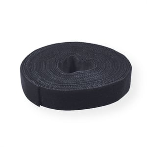 VALUE 25.99.5250 Kabelband med kardborreband för kablar, svart, 5 st.