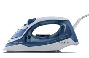 Taurus Baltic 2200 Żelazko suche i parowe Nano-srebrna stopa ceramiczna 2200 W Niebieski, Biały