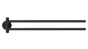 TESA MOON BLACK Towel Holder Wall-Mounted Black