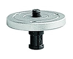 Manfrotto 208 3/8 Plattformadapter für Stativ, silberfarben