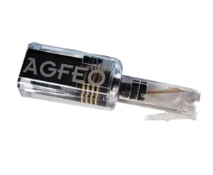 AGFEO 6100462 telefonförgrenare Svart, Genomskinlig