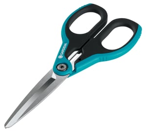 Gardena 8705-20 School and Stationery Scissors, Universal, Straight Cut, Black, Blue, Gray