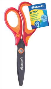 Pelikan SC1RR Pattern-Cutting Scissors Straight Cut Orange, Red