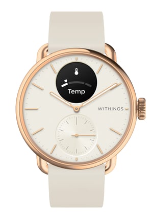 Withings ScanWatch 2 1.6 cm (0.63") OLED 38 mm Hybrid Rose Gold GPS