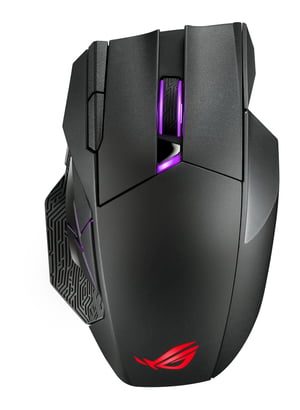 ASUS ROG Spatha X myszka Gaming Po prawej stronie RF Wireless + USB Type-C Optyczny 19000 DPI