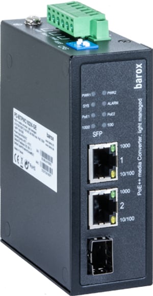 Barox Media converter for DIN rail konwerter sieciowy 1000 Mbit/s