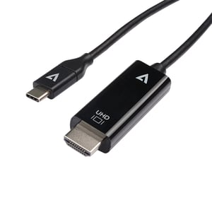 V7 V7UCHDMI-1M USB-Typ-C-3.2-Gen-1-zu-HDMI-Kabeladapter, schwarz