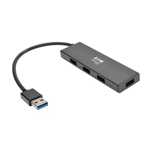 Tripp Lite U360-004-SLIM USB 3.2 Gen 1 (3.1 Gen 1) Type-A Hubs and Concentrators, 5000 Mbit/s, Black