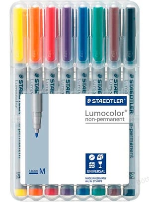 Staedtler 315 WP8 marker, 1 pc. Black, Blue, Brown, Green, Orange, Red, Purple, Yellow