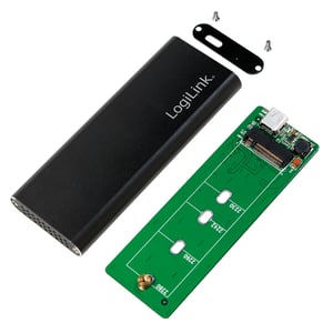 LogiLink UA0314 Hard Drive Enclosure SSD Enclosure Black M.2