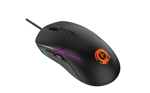 Canyon Shadder GM-321, optische Gaming-Maus, Instant 725F, ABS-Material, Huanuo-Schalter mit 5 Millionen Schaltzyklen, 1,65 m langes geflochtenes Kabel mit Magnetring, Gewicht: 100 g, Abmessungen: 126 × 63,4 × 39,7 mm, schwarze Maus