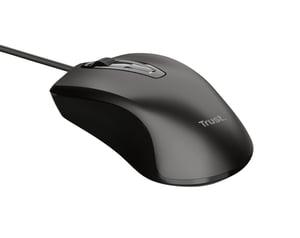 Trust 24657 Maus für den Bürogebrauch, beidhändig, USB Typ A, optisch, 1200 DPI