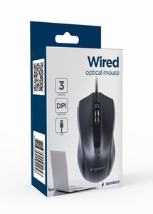 Gembird MUS-3B-01 Maus Büro Beidhändig USB Typ A Optisch 1000 DPI