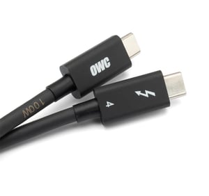 OWC OWCCBLTB4C1.0M kabel Thunderbolt 1 m 40 Gbit/s Czarny