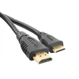 Qoltec 52324 HDMI-kabel 1,8 m HDMI typ A (standard) HDMI typ C (mini) Svart