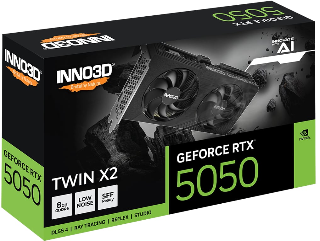 фото Відеокарта Inno3D GeForce RTX 5050 Twin X2 (N50502-08D6-174071N)