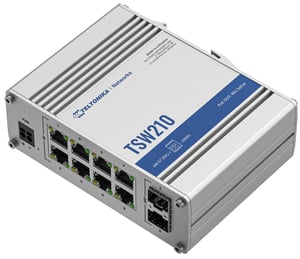 Teltonika TSW210 przełącznik sieciowy Nie zarządzany Gigabit Ethernet (10/100/1000) Aluminium