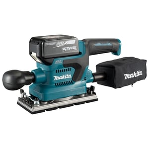 Makita DBO382Z tragbare Schleifmaschine Blechschleifmaschine 12.000 U/min Schwarz, Türkis 200 W