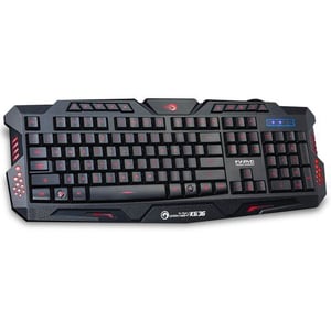 Marvo K636 USB-Gaming-Tastatur, QWERTY, Englisch, Schwarz