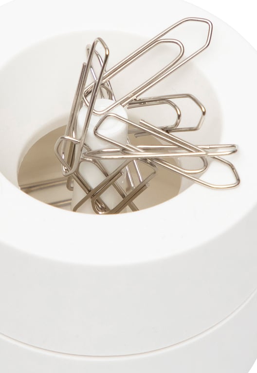 MAUL Clip Dispenser. White spinacz Plastik
