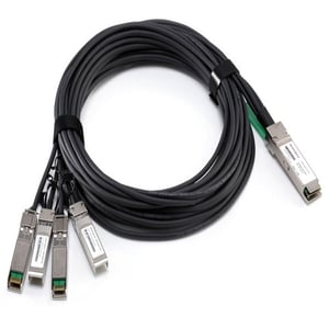 DELL 470-AAVT InfiniBand-/fiberoptisk kabel 0,5 m QSFP+ 4x SFP+ Svart