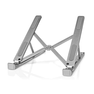 Nedis NBSTND100SI Laptop Stand Notebook Stand Aluminum 43.2 cm (17")