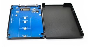 CoreParts MSNX1001B Festplattengehäuse SSD-Gehäuse Schwarz 2,5"