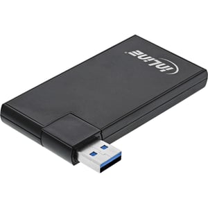 InLine 35391 huby i koncentratory USB 3.2 Gen 1 (3.1 Gen 1) Type-A 5000 Mbit/s Czarny