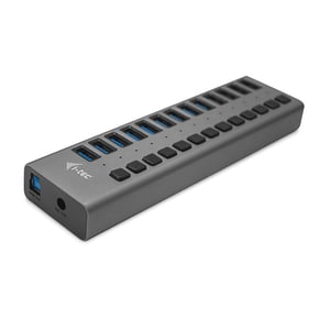 i-tec U3CHARGEHUB13 Ladegerät für mobile Geräte, universell, grau, Wechselstrom, für den Innenbereich