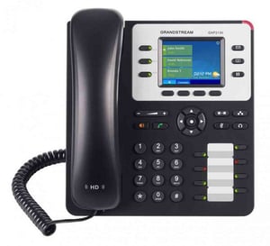 Grandstream Networks GXP2130 V2 telefon VoIP Czarny, Biały 3 linii LCD