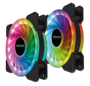LC-Power LC-CF-PRO-RGB-COMBO system chłodzenia komputerów Obudowa komputera Wentylator 12 cm Czarny, Biały