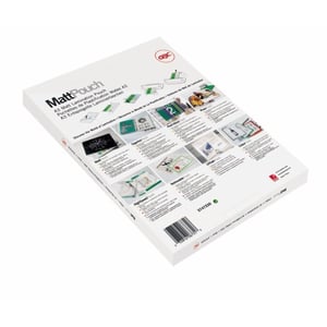 GBC Matt Pouches Laminating Film, 100 sheets