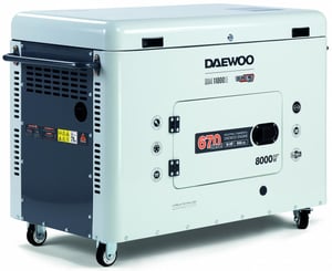 Daewoo DDAE 11000SE generator 7500 W 25 l diesel Svart, Vit